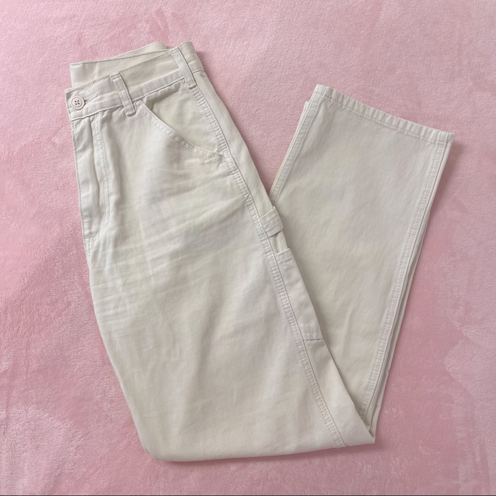 Brandy Melville/John Galt Cream Tammy Cargo Pants